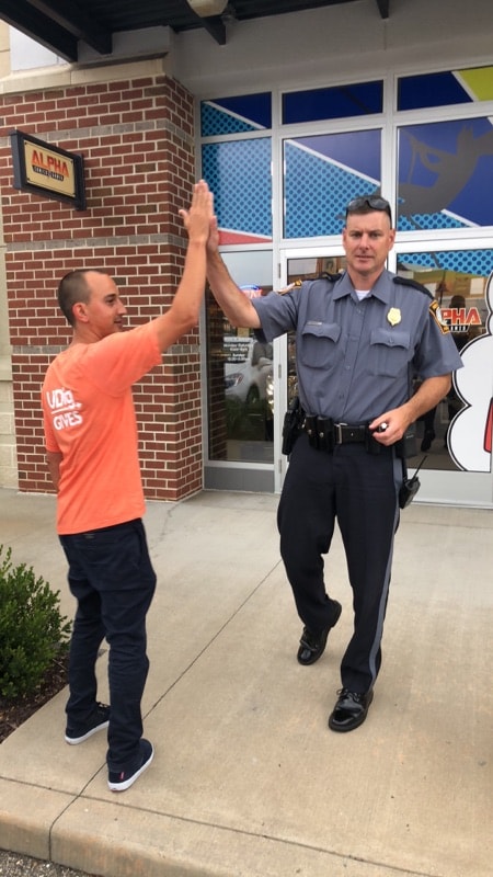 high five