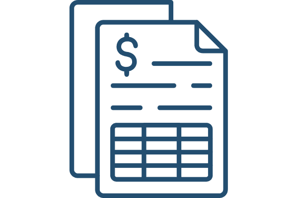 icon of financial statements