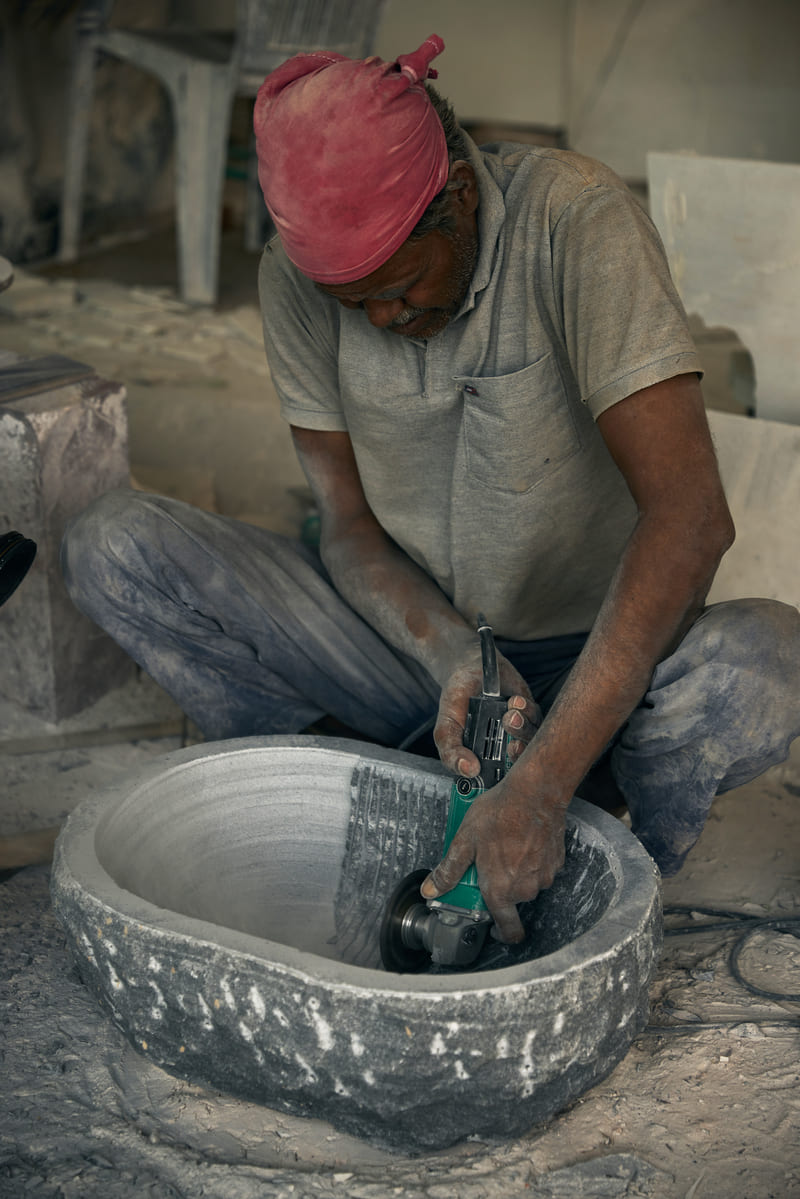 Anara handcrafted luxury stone and marble wash basins
