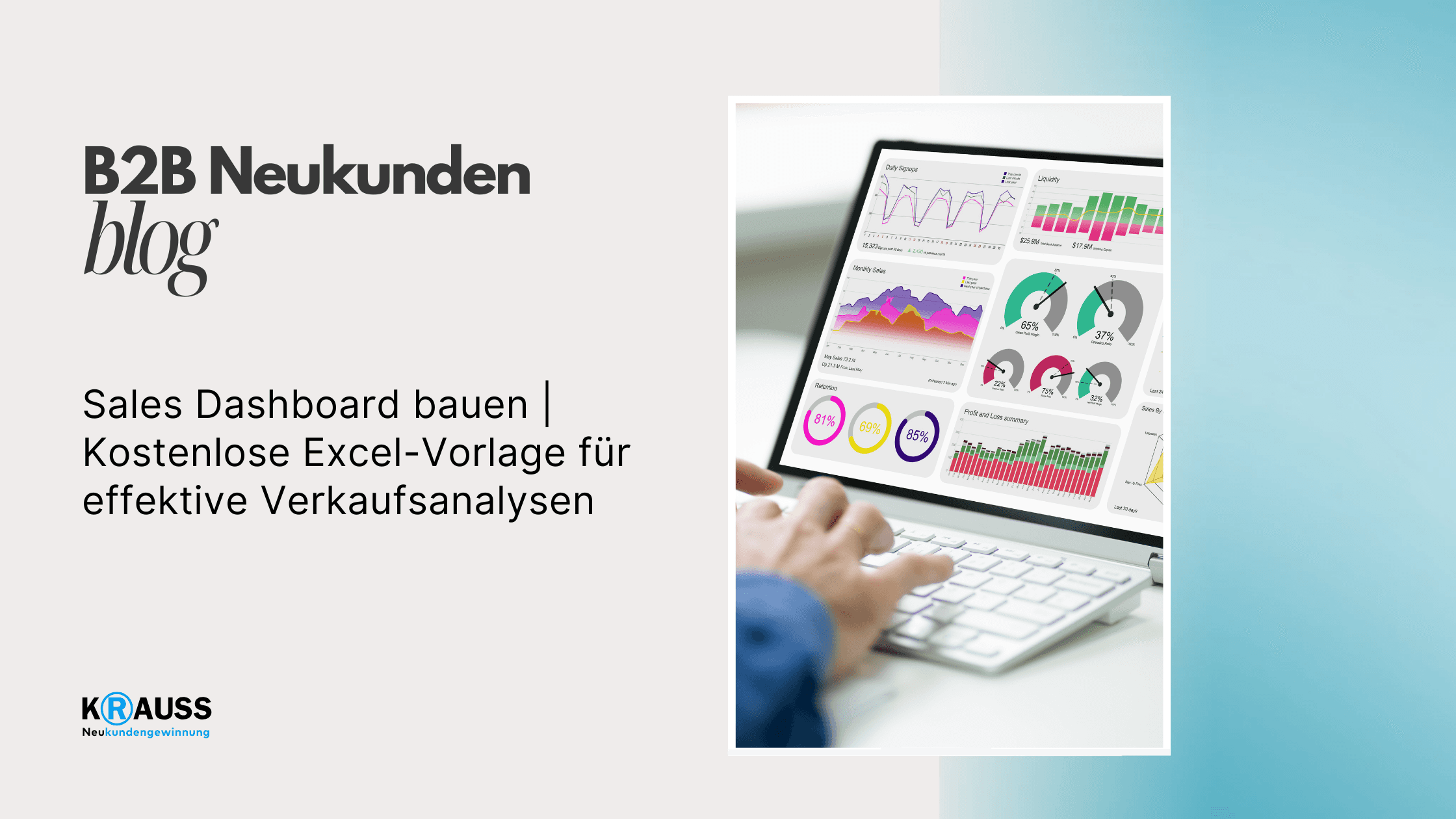 Sales Dashboard bauen | Kostenlose Excel-Vorlage für effektive Verkaufsanalysen