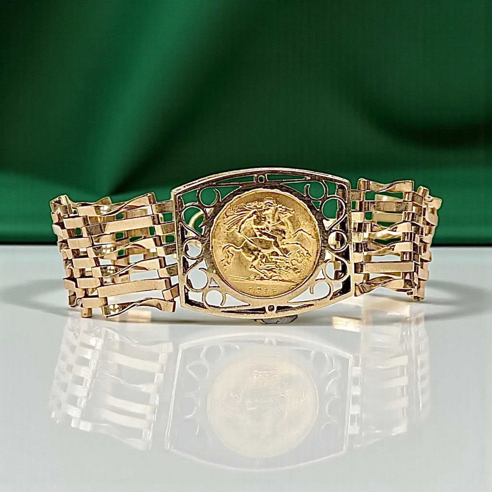 A bed on top of a pyramid-shaped staircase