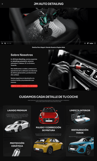 A website with a blue and purple background with three images of abstract art.