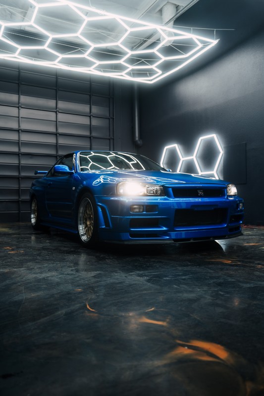 Nissan Skyline R34 GTR with Icon Rocklear paint protection at Dragon Auto Milpitas