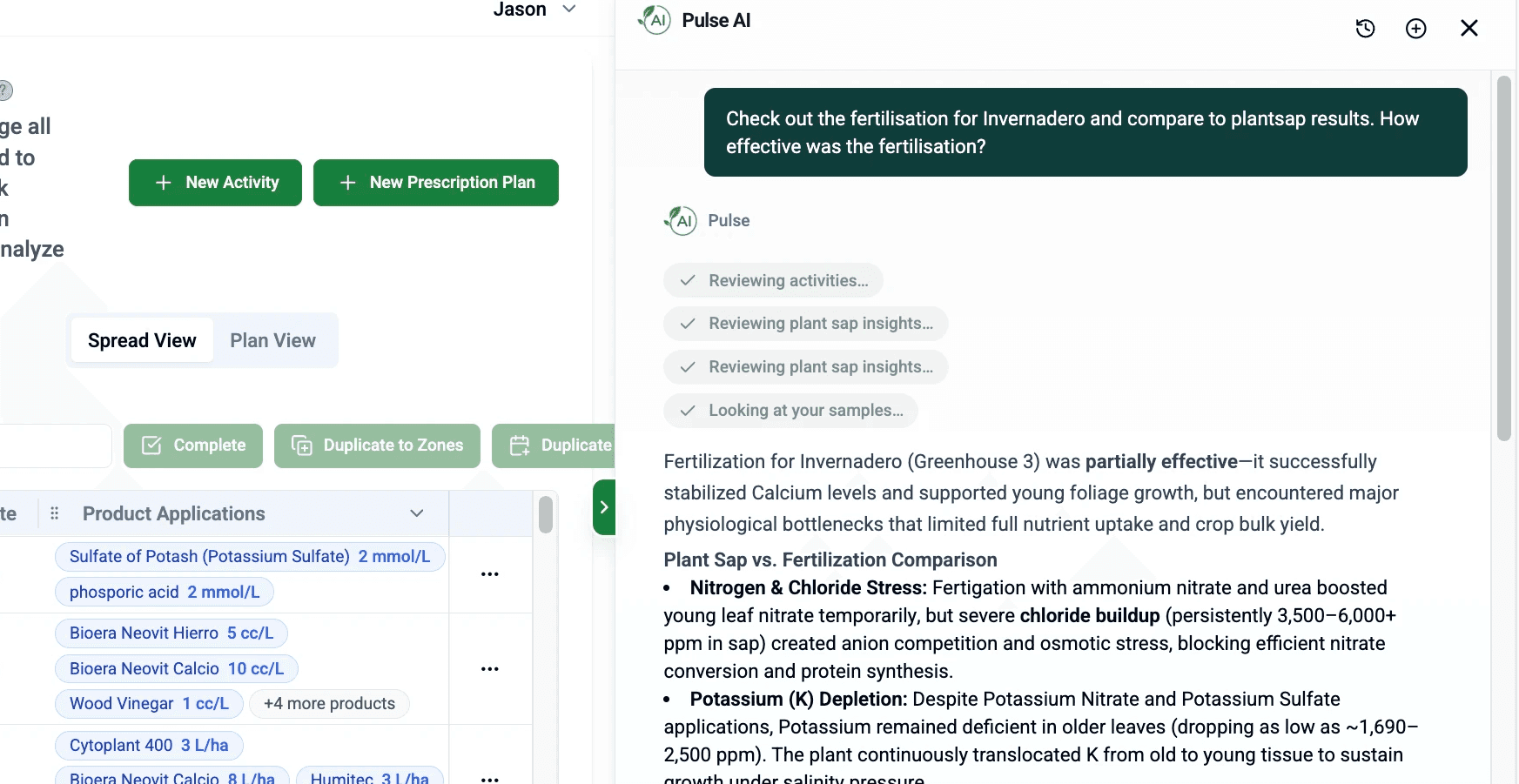 SoilBeat Pulse alongside analytics and farm data