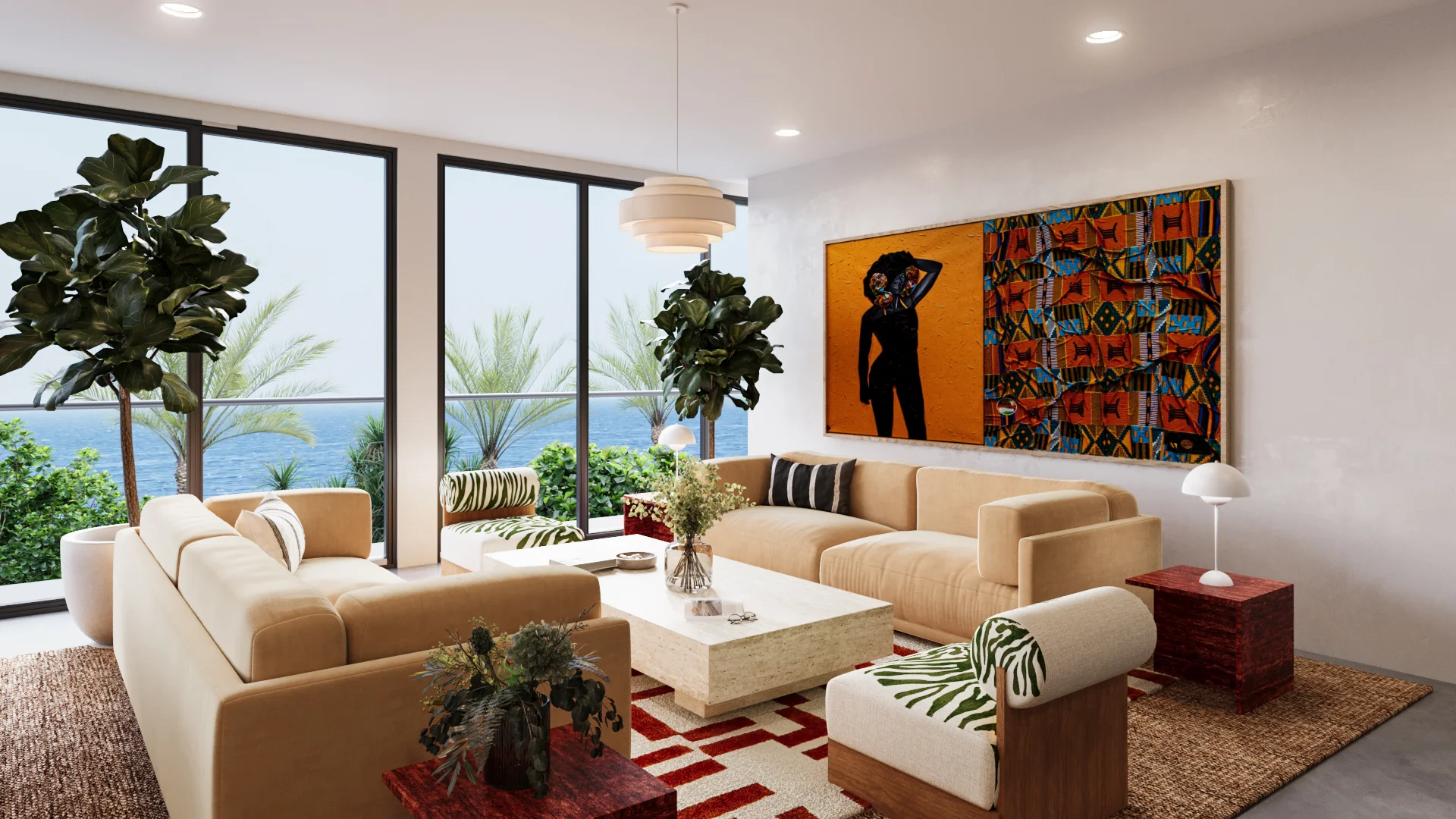 Malibu Suite interior design project by Alexander Maxwell Studio