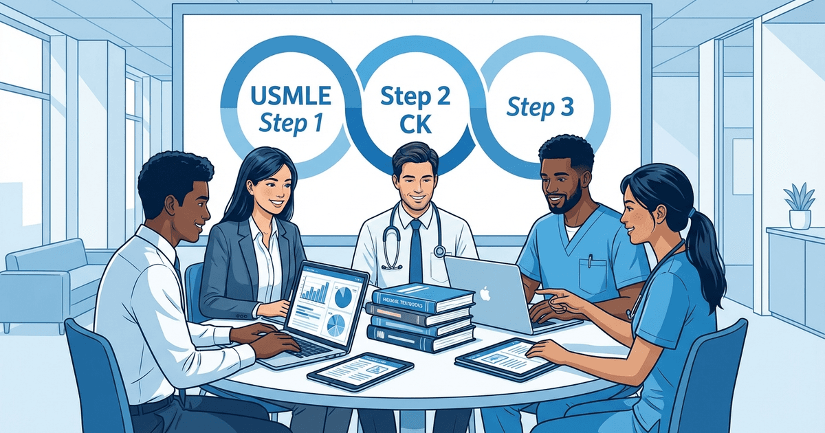 Cover: Best USMLE Prep Courses for Step 1, Step 2 CK & Step 3 in 2026: What Actually Works for IMGs