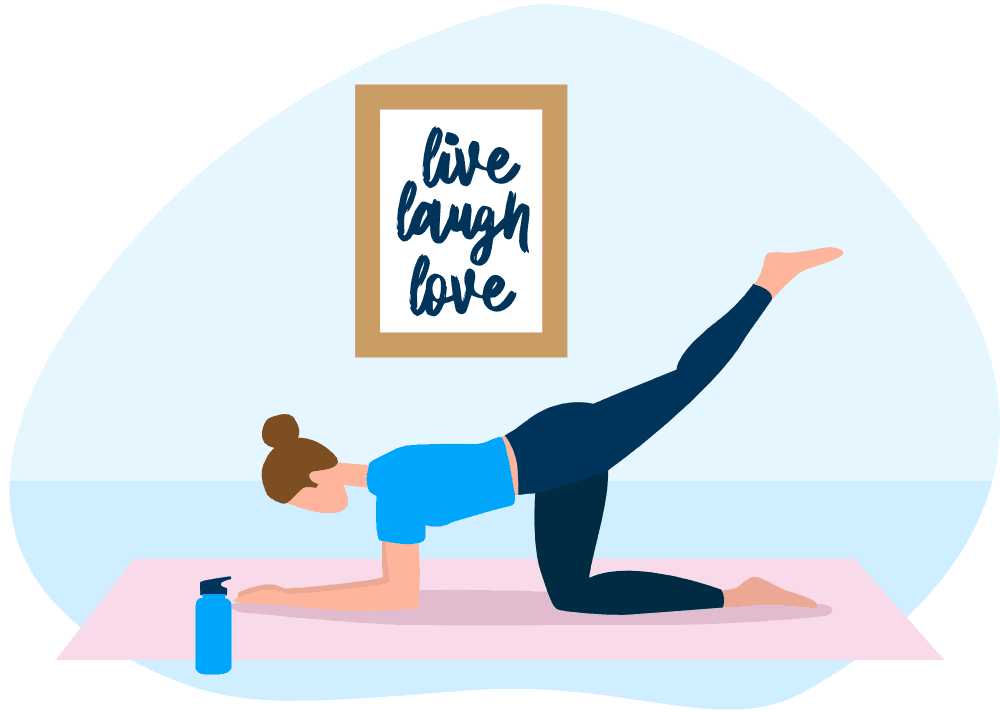 Werknemer die een healtdag opneemt voor yoga