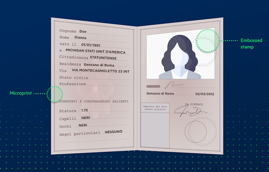 Italian Paper ID Image 1