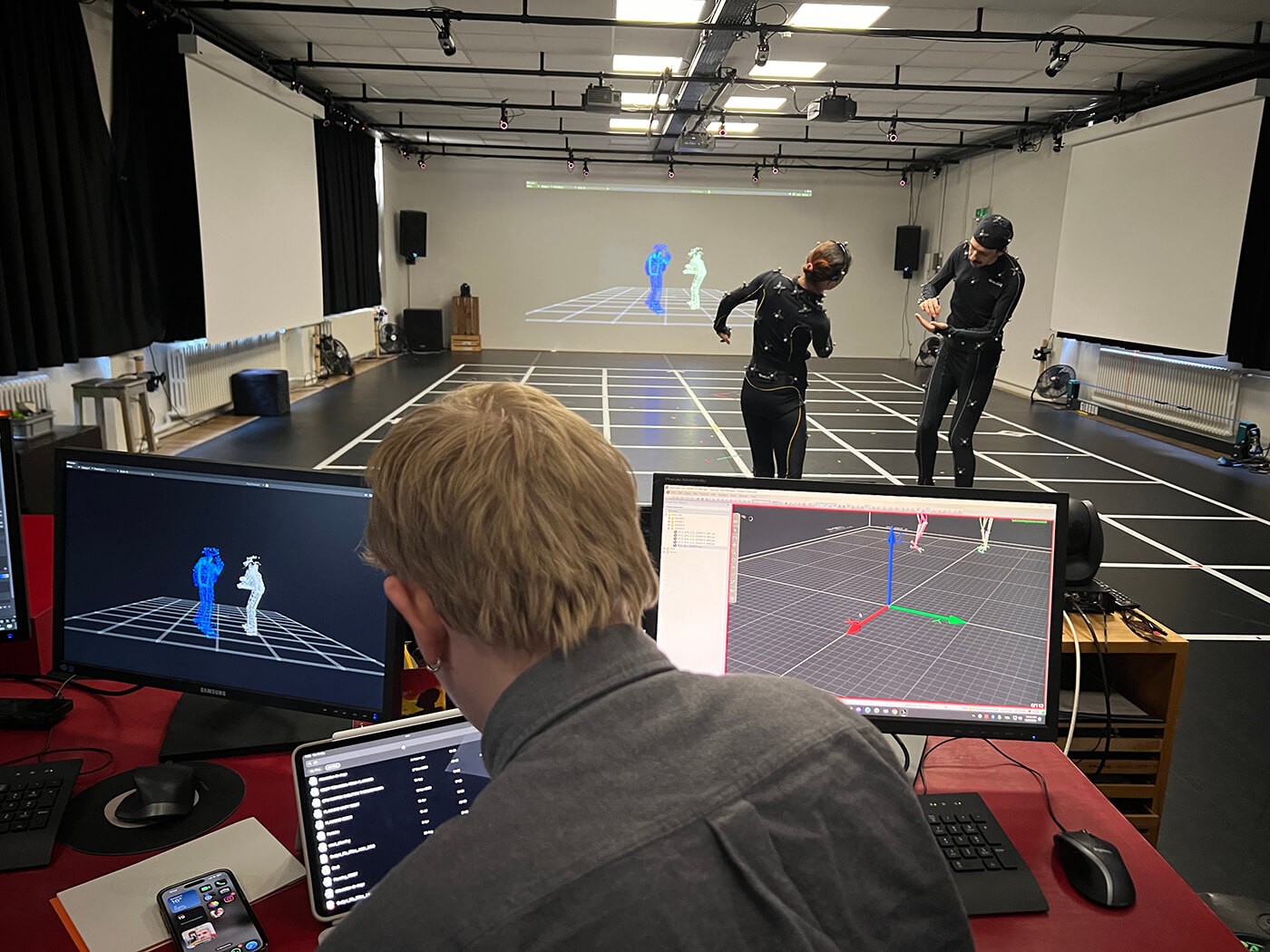 Studio interior of Studio 44 Mocap Lab Gilles Jobin