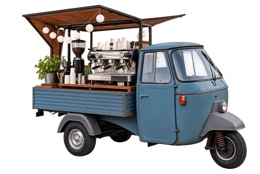Mobiele koffiebar huren