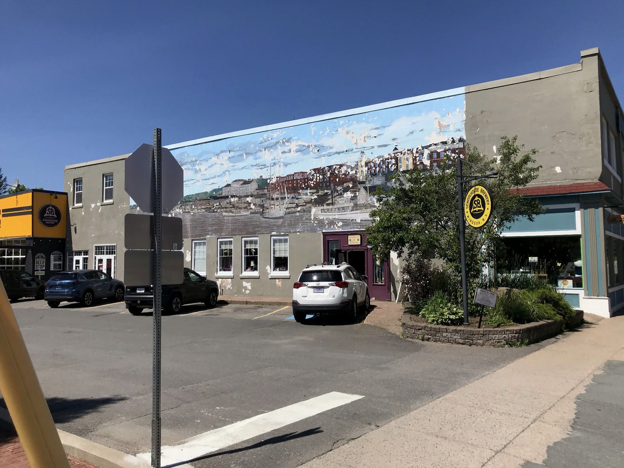 Avonian Place before restoration, downtown Windsor, Nova Scotia