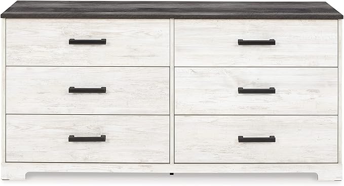 Elegant shawburn 6 drawer dresser with ample storage space and a timeless design.