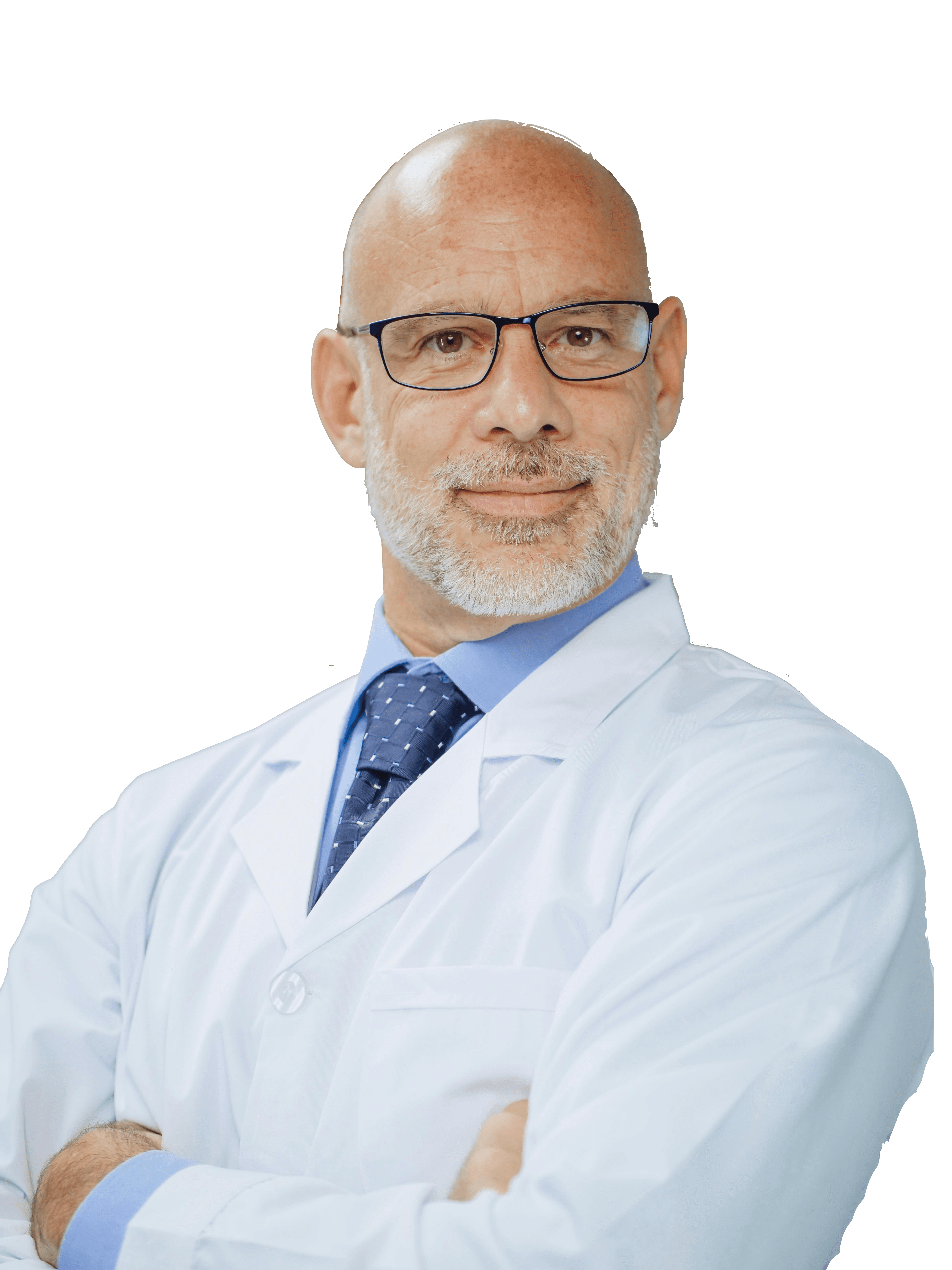 A smiling healthcare professional in a white coat holds a clipboard, showing a friendly demeanor.