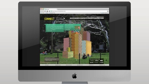 web design of brand name connect