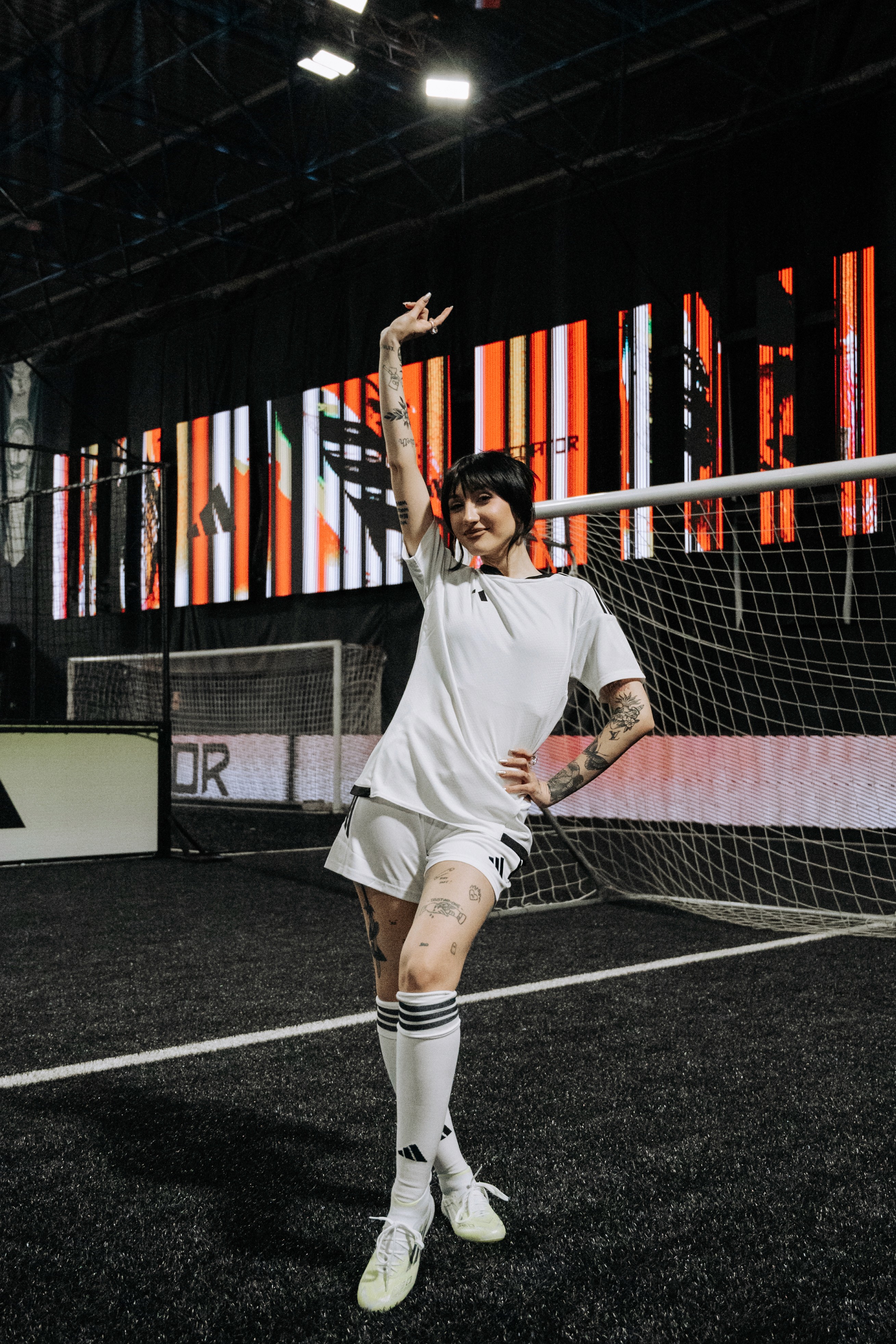 Adryanna Ruiz meets Raphina at adidas event