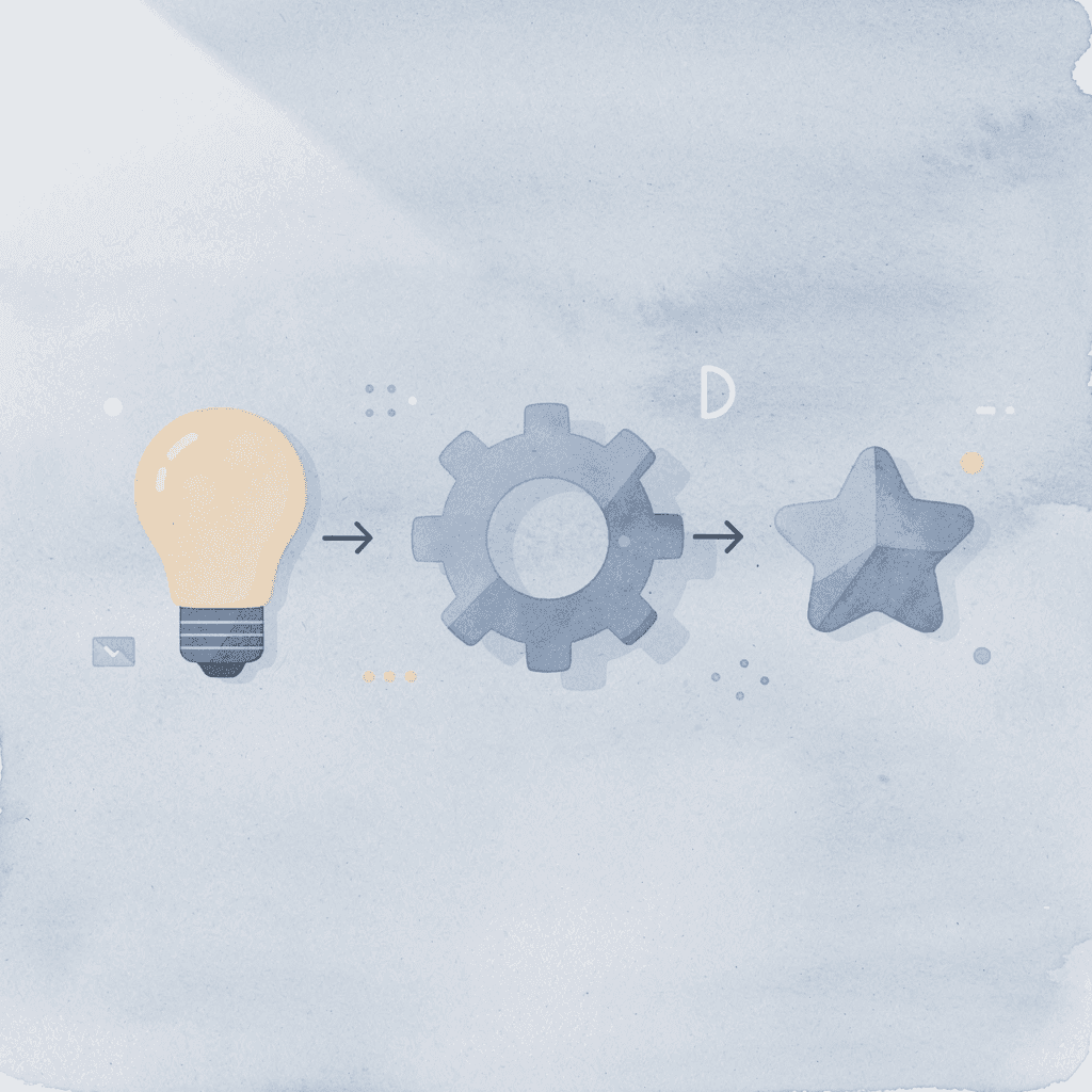Three icons showing mental overload from simultaneous reading, processing, and evaluating