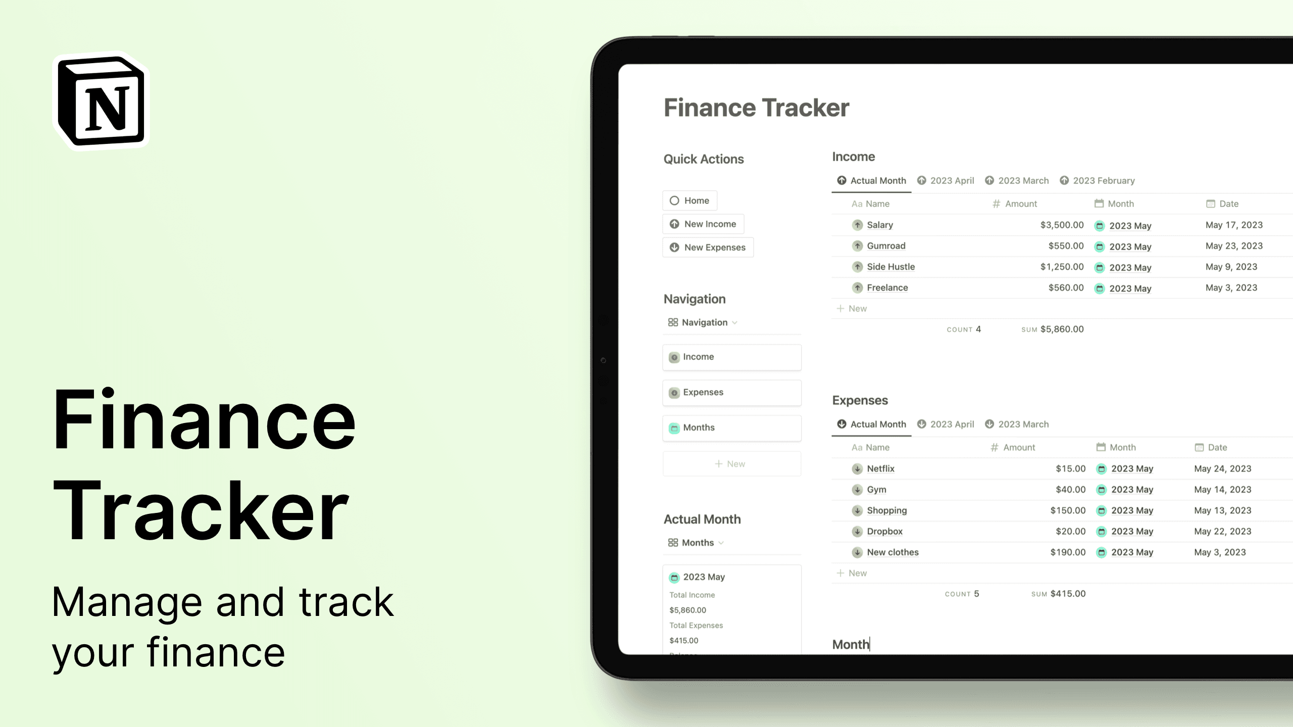 10 Best Notion Finance Tracker Templates