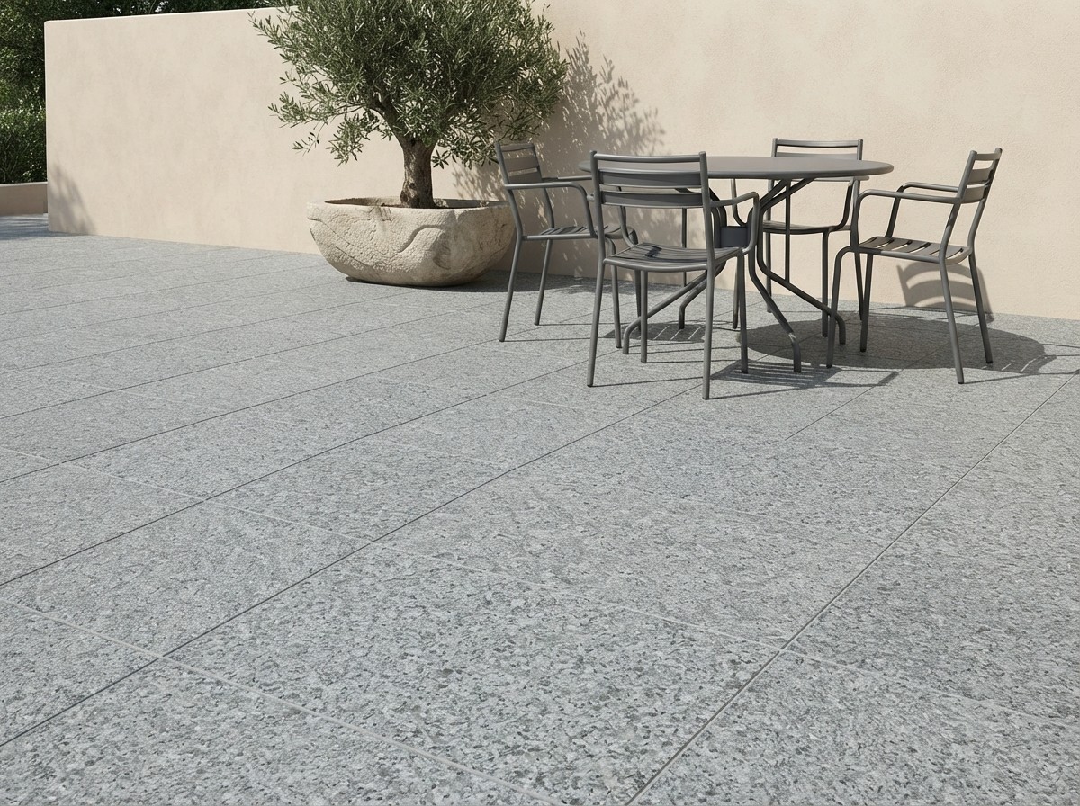 Rania Green Flamed Natural Granite Flamed finish - Saudi natural stone by Al Takadom