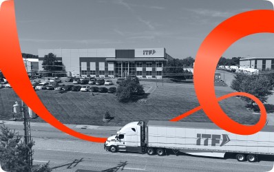 Semi truck in transit supporting regional and national freight shipping