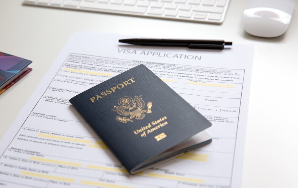 US passport and visa application