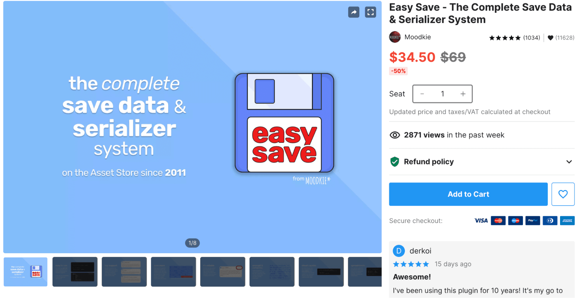 Easy Save supports complex data structures and custom classes, making it easy to save everything from player progress to game settings.