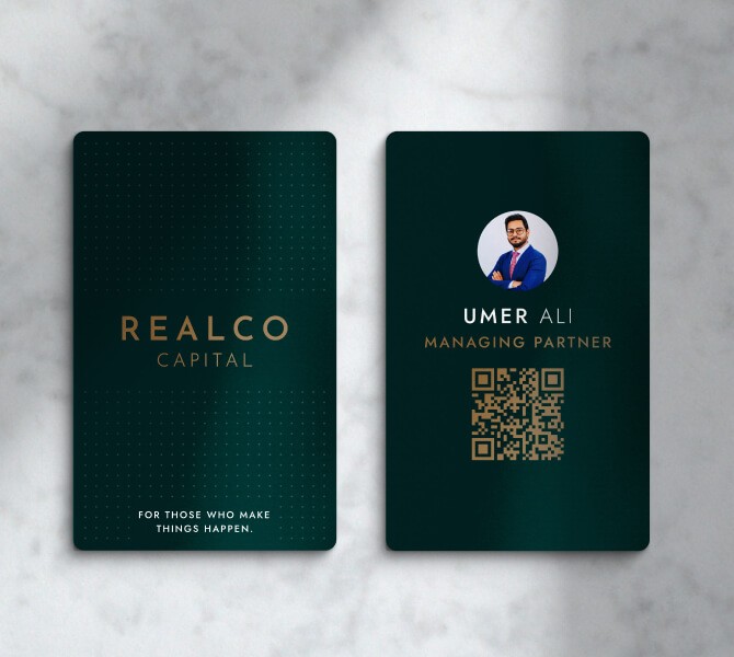NFC Cards design RealCO Capital