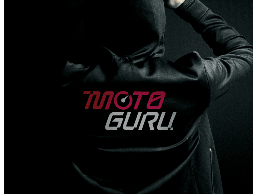 Moto Guru logo on jacket