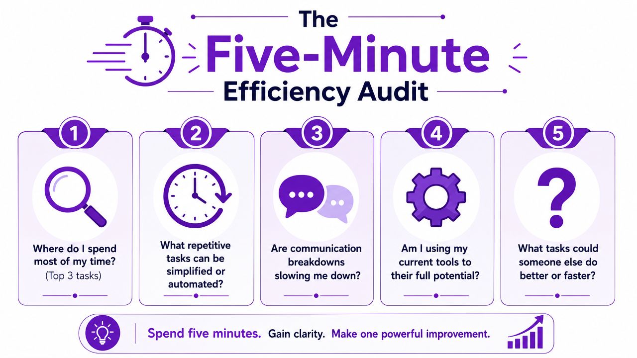 Your First Step The Five-Minute Efficiency Audit