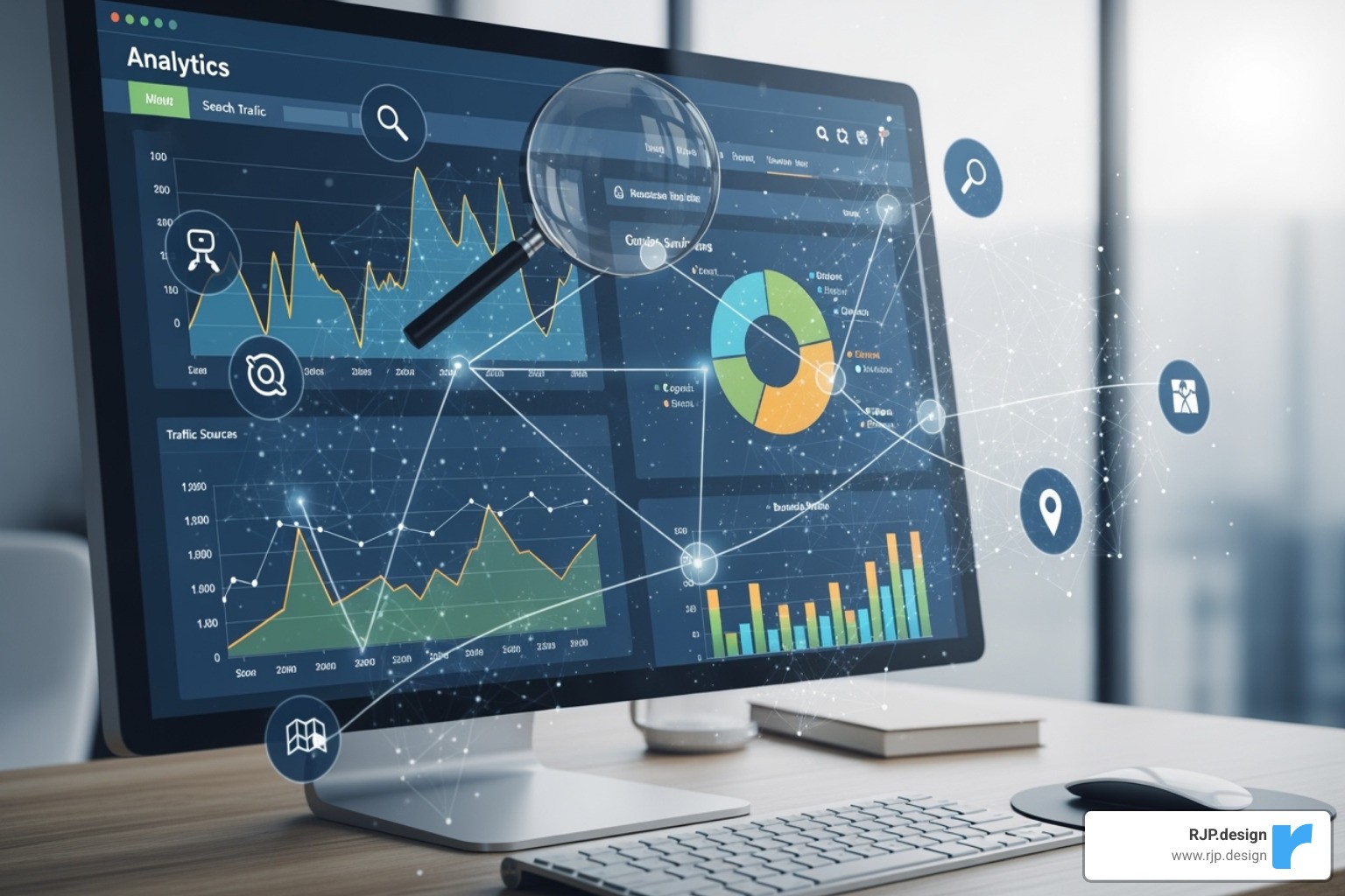 Code snippet being added to a website's header section - website analytics tracking