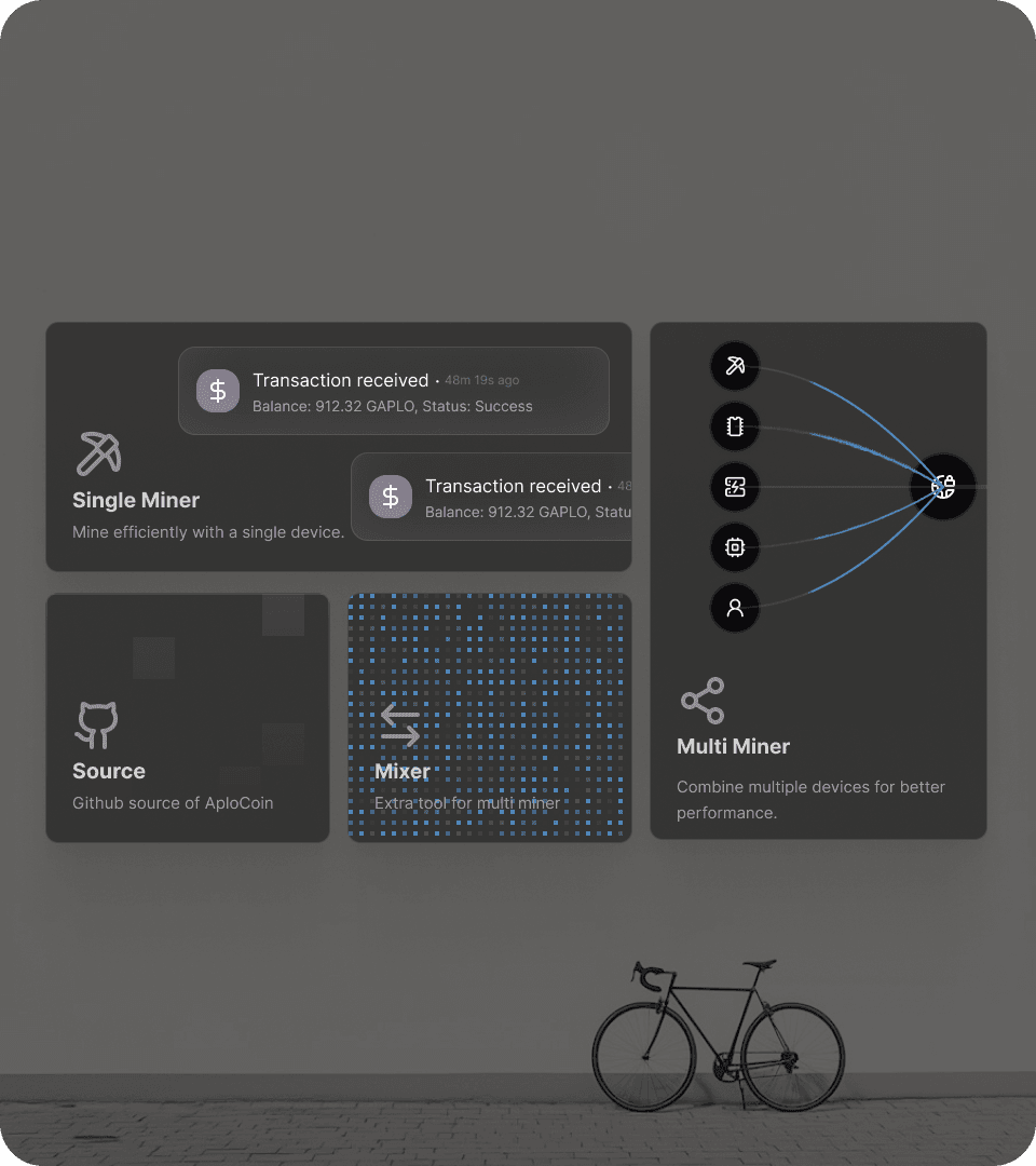 Admin dashboard of the Aplocoin ecosystem displaying network activity, staking pools and blockchain metrics in real time.