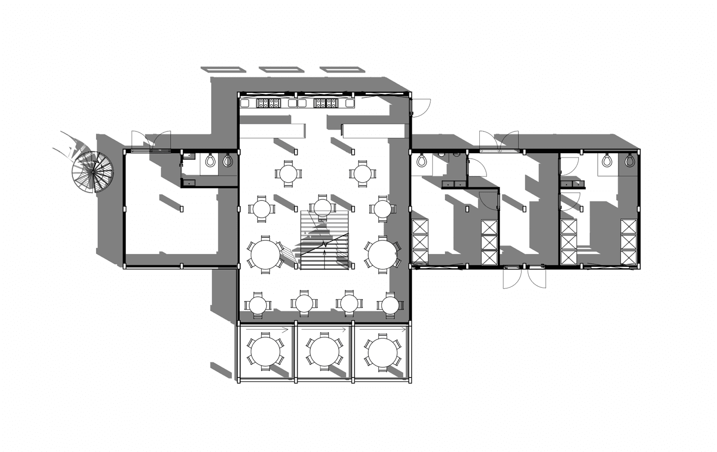 Modular beach pavilion