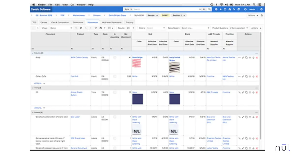 Centric Software has a dedicated allocation and replenishment module to handle multi-location work