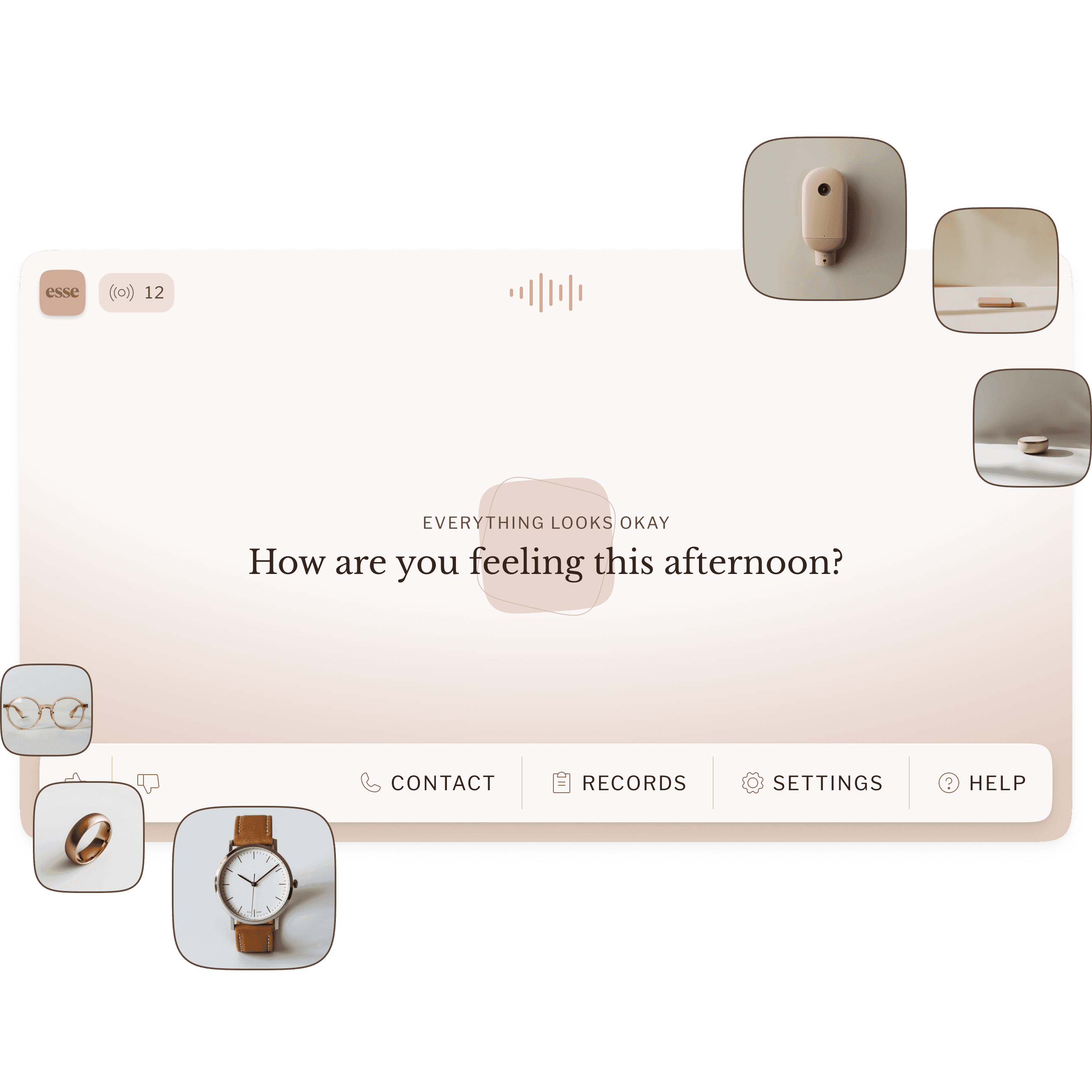 A screenshot showing the previous interface of a teleconsultation app, emphasizing a queue-based system and highlighting various interface problems such as a disorganized hierarchy and excessive prominence of rarely used features.