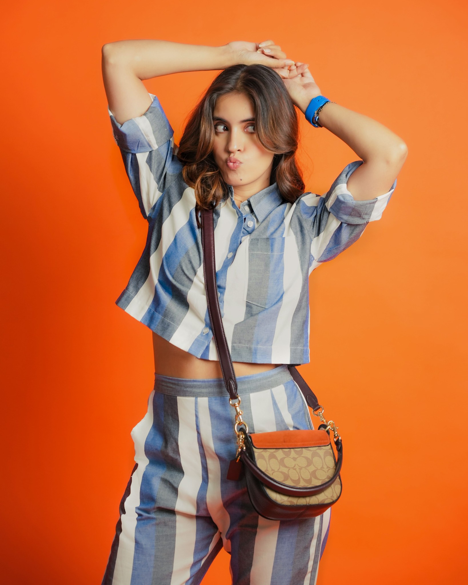 Women On Neon Background