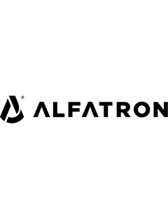 Alfatron Logo - Black and White