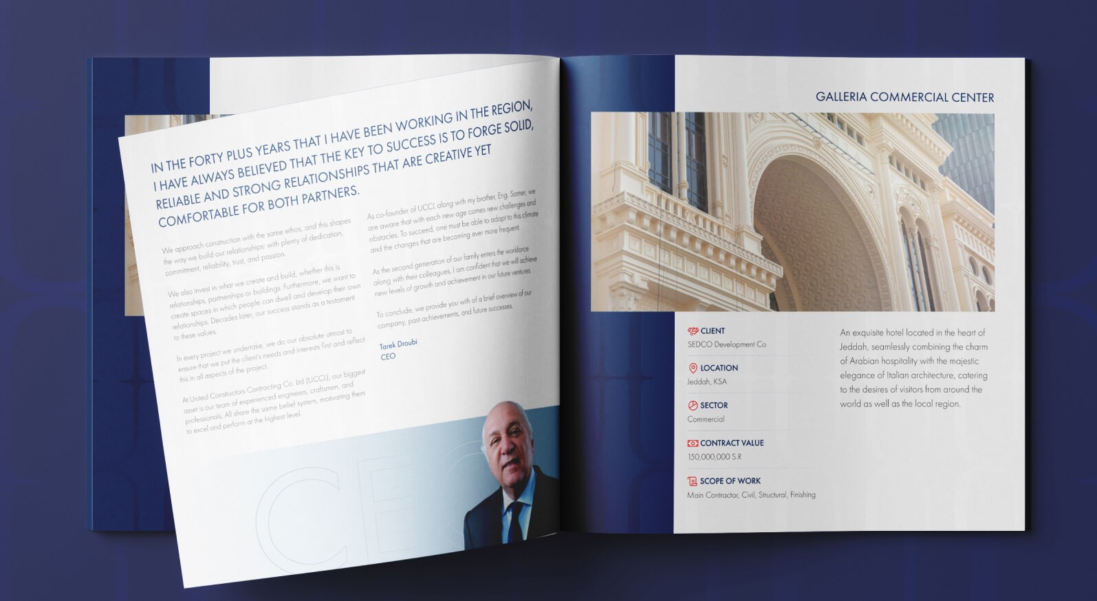 Brochure Designing Blue Cap Pro