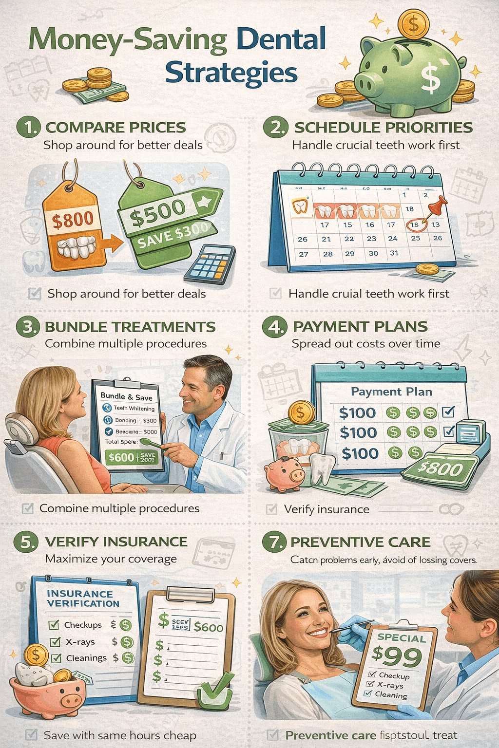 seven money-saving strategies for affordable dental treatment and cosmetic dentistry