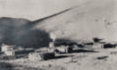 herd of sheep on road painting