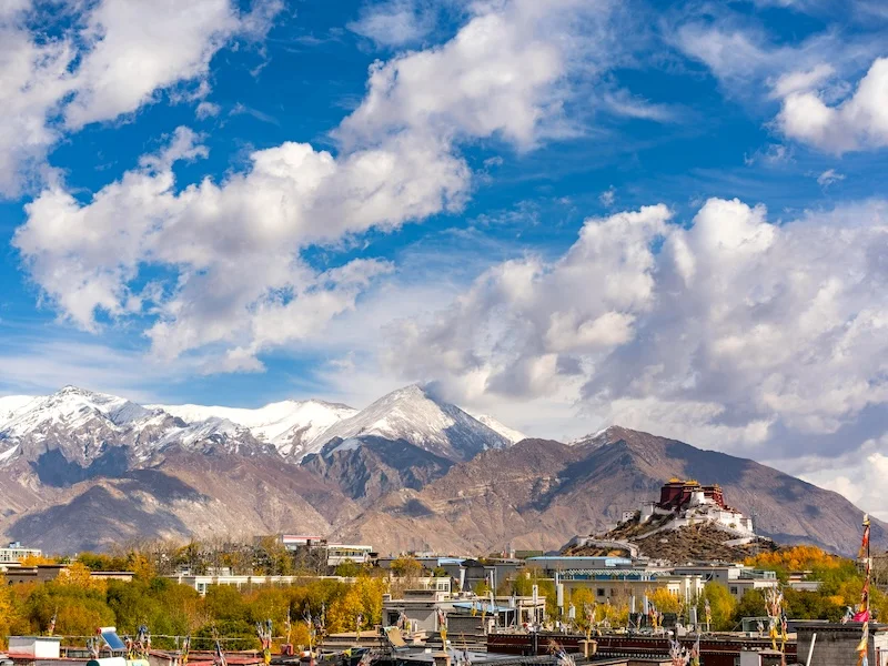 Lhasa skyline