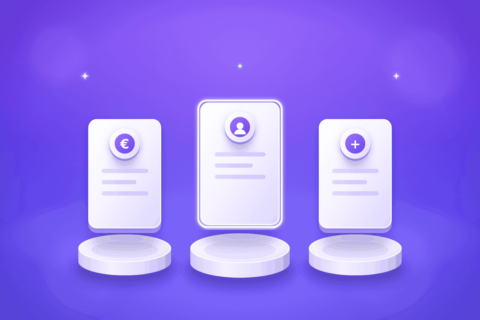 Conceptual purple and white illustration for Retainer vs Pay per Meeting vs Hybrid: Which Contract Fits?