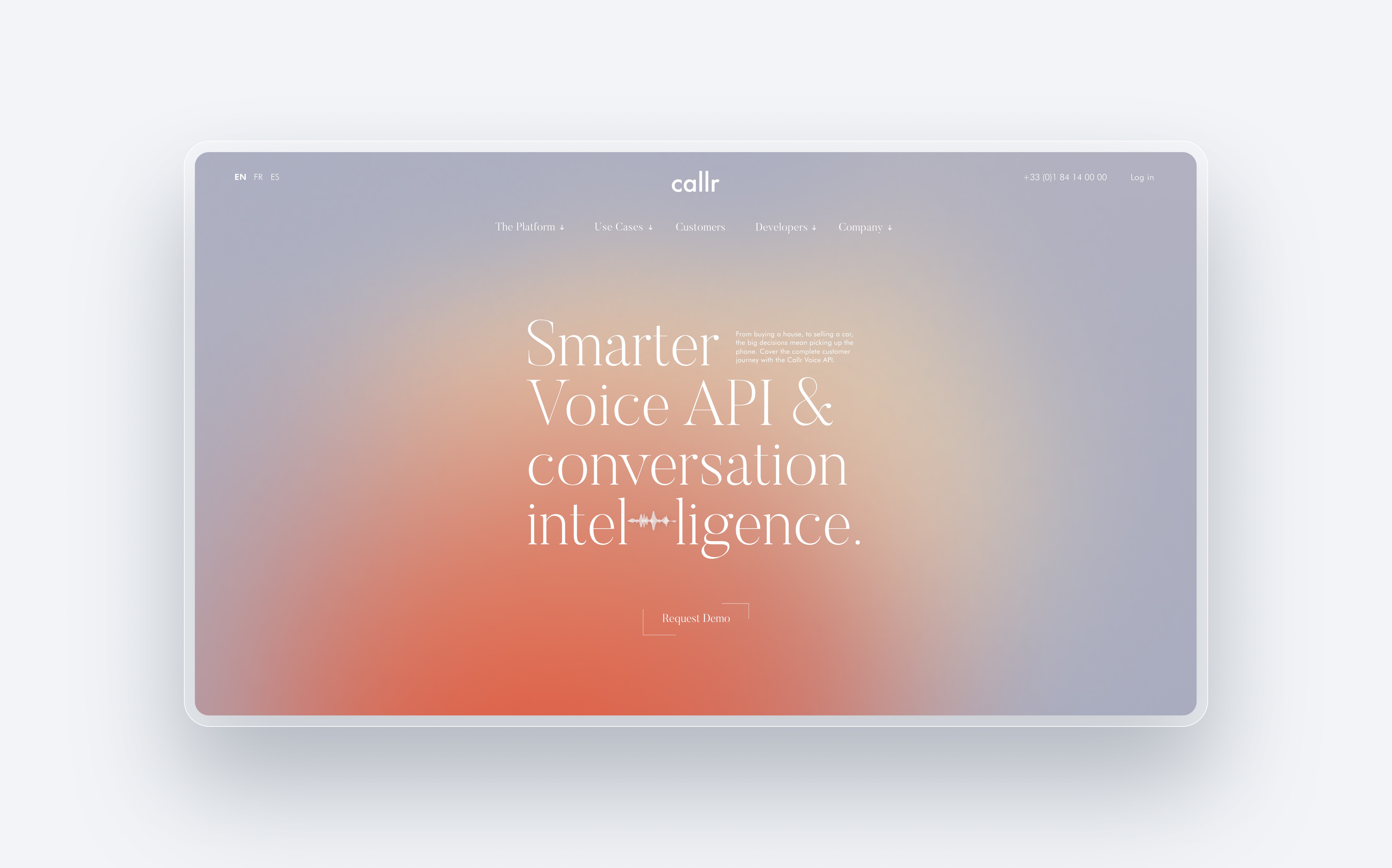 Callr Branding Webpage