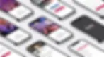Several iPhone screens displaying app interfaces, including Sedex, on a white background.