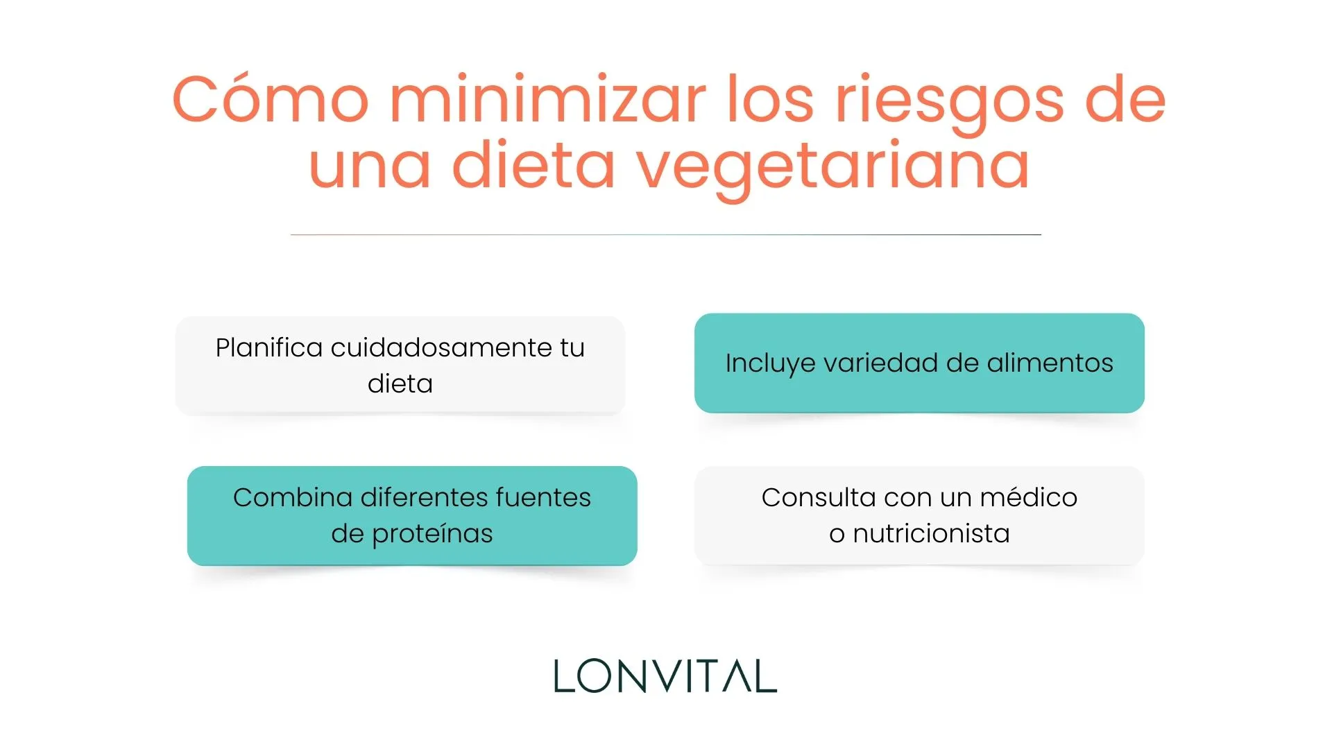 Cómo minimizar los riesgos de una dieta vegetariana