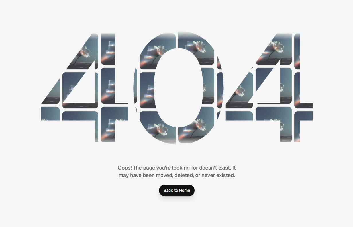 Framer 404 Section Component