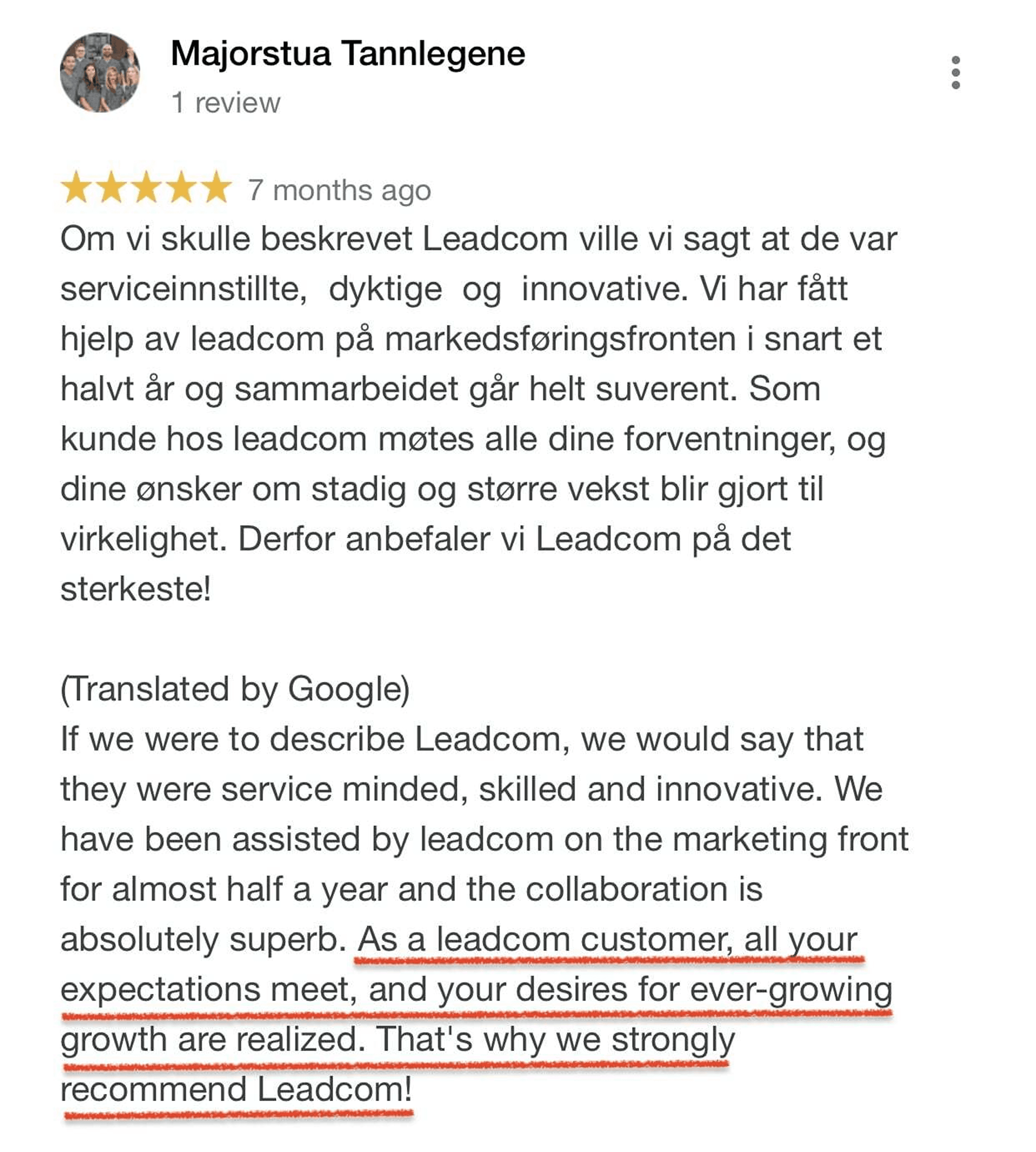 Review Screenshot