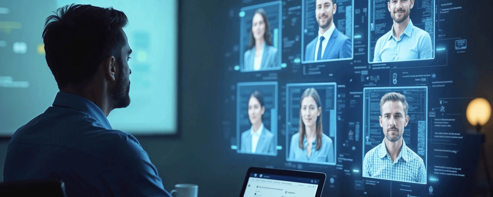 Man analyzing profiles - Methods for Screening Candidates