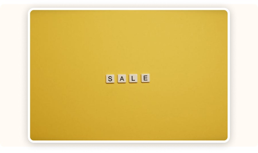 The word “SALE”