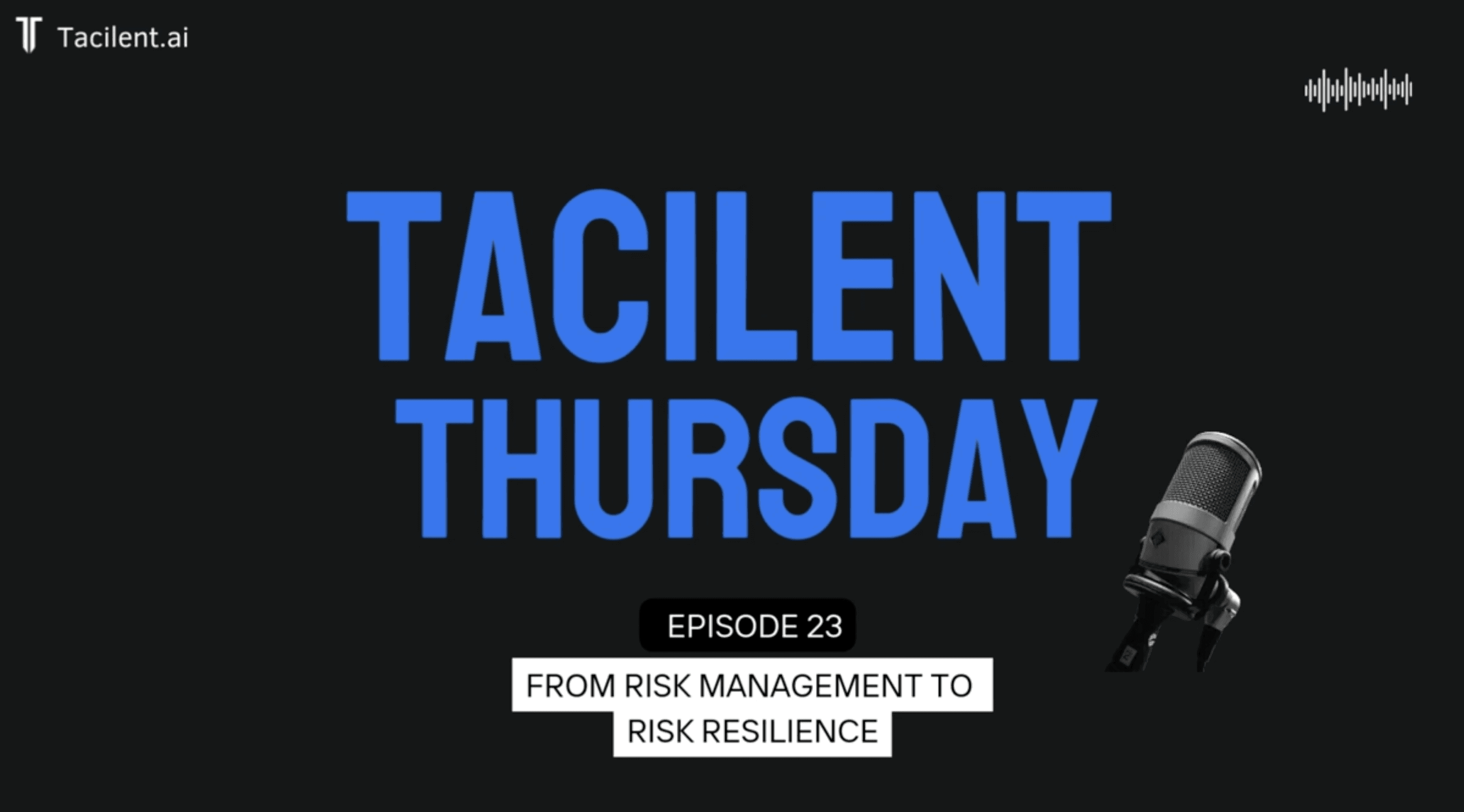 The image is a promotional graphic for Tacilent Thursday, Episode 18, featuring a microphone and the text "team spotlight"