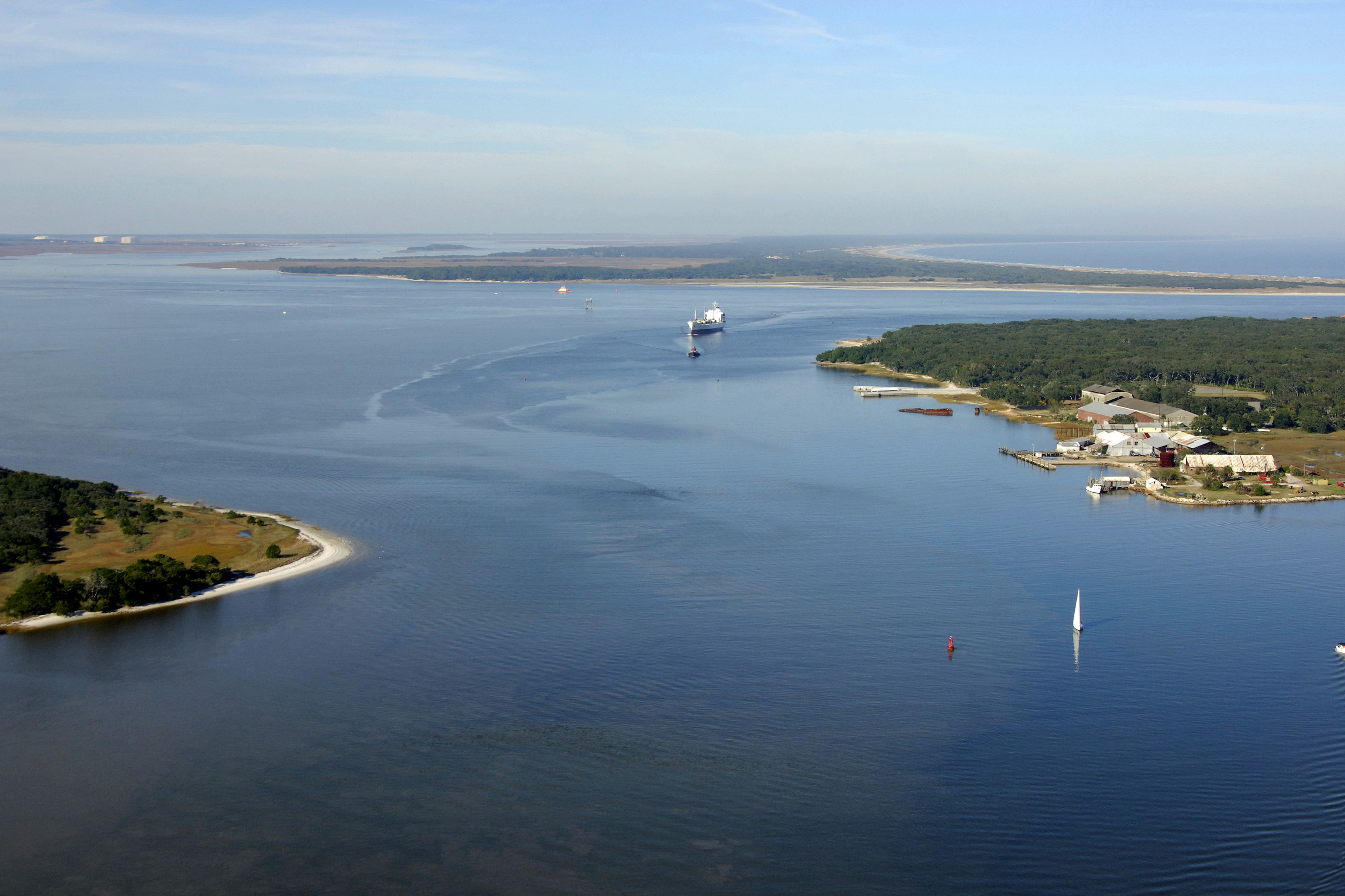 boat on water Amelia Island